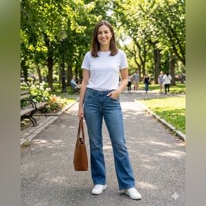 Express Bootcut Jeans – Size 14 – Medium Wash – Classic Fit